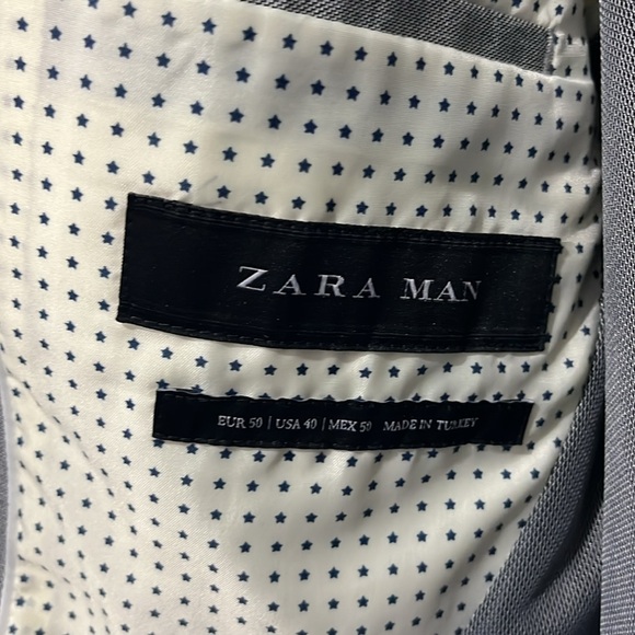 Zara sports jacket. With pocket square and Guitar pin. USA size 40 - Picture 5 of 5
